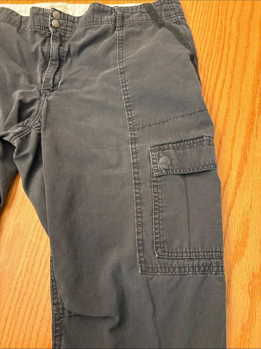 Eddie Bauer Women's Ripstop Boot Cut Cargo Pants in Dark Gray